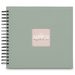 Hama album klasický špirálový FINE ART 28x24 cm, 50 strán, sage, čierne listy