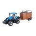 Bburago ASST 10cm Farm Tractor so zotrvačníkom s vlečkou 8 druhov (12ks)