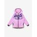 Dětská softshellová bunda bez zateplení Basic, Lila, Kytky