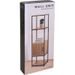 H & S COLLECTION Regál s policemi a skříňkou 153x43x33 cm černá/dřevo KO-NB1510590