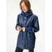 Unuo Dámský nepromokavý kabát bez zateplení, Tm. Modročerná