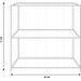 HOMESTYLING Úložný regál 2 police 85cm KO-DD1000560