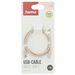 Hama USB-C 2.0 kabel Fabric, 1m, opletený, béžový
