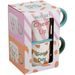 SIAKI Sada hrnků porcelán 2 ks 380 ml růžová / oranžová KO-Q80001120ruor