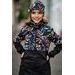Unuo, Dívčí softshellový kabát s fleecem Street, Černá, Podzimní bobule