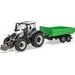 Bburago Farm 10cm Tractor with Trailer - Valtra N174 - Tipping Trailer