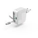 Hama rychlá USB nabíječka GaN 2x USB-C, PD 65 W, navíjecí kabel