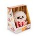 NICI NICI plyš MyMochi Panda Kono 8 cm v kostýmu popcorn s čokoládou,set dárkové bal.