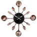 BERLINGERHAUS Kuchyňské nástěnné hodiny Black Rose Collection I BH-9480
