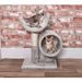 PET COMFORT Škrábadlo pro kočky s tunelem dvoupatrové 50 cm ED-227011
