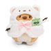 NICI NICI plyš MyMochi Pejsek Hiro 8cm v kostýmu ledního medvěda a bubble tea,set dár. bal. 8,5x6,5x10cm