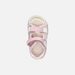 Stříbrné dívčí barefoot sandály Geox Sandal Iupidoo Gir
