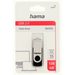 Hama rotate FlashPen, USB 2.0, 128 GB, 6 MB/s, black/silver