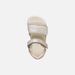 Béžové dívčí barefoot sandály Geox Sandal Steppieup