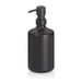 KELA Dávkovač mýdla Leonie keramický černý 20,0 cm 8,5 cm 500,0 ml KL-23699