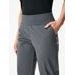 Unuo, Dámské softshellové kalhoty s fleecem pružné, Tm. Šedá