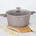 BERLINGERHAUS Kastrol s titanovým povrchem a poklicí 24 cm Taupe Collection BH-8101