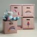 HOMESTYLING Zásuvková skříňka dětská 4 úložné boxy růžová KO-C80653200