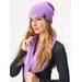 Unuo Dámská čepice pletená Warm, Lila