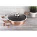 BERLINGERHAUS Pekáč kulatý s mramorovým povrchem a poklicí 28 cm Rosegold Metallic Line BH-1519