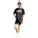 Komplet oversize triko LOS ANGELES + kraťasy černé