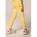 Dívčí bavlněné tepláky - žluté