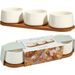 EXCELLENT HOUSEWARE Sada servírovacích misek porcelán 4 ks bílá KO-210001590