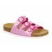 Dívčí pantofle LICO BIOLINE STAR pink/silber 560062 – korkové, anatomické