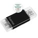 Hama čítačka kariet USB 2.0 SD/mSD Card pre smartfóny, tablety, čierna