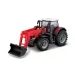 Bburago ASST 10cm Farm Tractor so zotrvačníkom a prednou lyžicou 4 druhy (12ks)