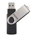 Hama rotate FlashPen, USB 2.0, 128 GB, 6 MB/s, black/silver