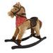Hnědý houpací kůň s šátkem a zvukem