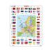 EVROPA MAPA / VLAJKY 70 d. EDU Puzzle
