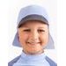 Unuo, Dětská kšiltovka s plachetkou a UV ochranou 50+, Sv. Modrá