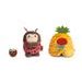 NICI NICI plyš MyMochi Beruška Dozz 8 cm v kostýmu ananas s kokosem,set dárkové bal.