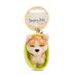 NICI NICI klíčenka spící Pejsek Welsh Corgi 8cm, světle zelený košík, GREEN