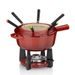 KELA Fondue sada litinová CALIDO 1,8 l červená KL-16620