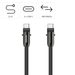 Hama USB-C kabel a šňůrka na mobil 2v1, 1,2 m, černá