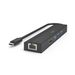 Hama USB-C hub multiport, 3x USB-A, USB-C PD, HDMI, LAN, 6 portů