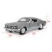 Maisto Maisto - 1967 Ford Mustang GT, metal šedá, 1:24