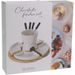 EXCELLENT HOUSEWARE Fondue čokoládové porcelán-dřevo sada 11 ks KO-278001620