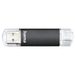 Hama USB flash disk Laeta Twin, USB 3.0, 16 GB, 40 MB/s, černý