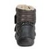 D.D.step barefoot dětské zimní boty W063-829AL černé