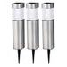 GRUNDIG Solární LED lampa sada 3 ks nerez ED-290048