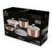 BERLINGERHAUS Sada nádobí s odnímatelnou rukojetí 9 ks Rosegold Metallic Line BH-6147