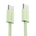 Hama USB-C 2.0 kabel Fabric, 1m, opletený, zelený