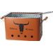 PROGARDEN Přenosný gril na dřevěné uhlí GRILL KING 43 x 20 cm cihlová KO-C83000140