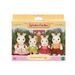 Sylvanian family Rodina "chocolate" králíků, nová