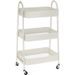 HOMESTYLING Kuchyňský úložný vozík třípatrový kov krémová KO-C80902000
