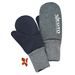 ESITO Palcové rukavice softshell DUO Grey - šedá / 2 - 3 roky